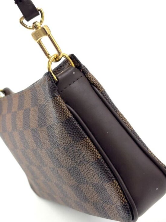 Louis Vuitton Navona Damier Ebene Leather Brown Handbag - Picture 6 of 12